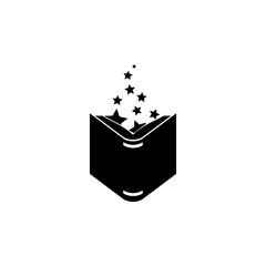 Magic book icon isolated on transparent background