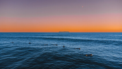 Paisagem Paradisíaca Praia Tropical Mole Floripa Florianópolis Ilha Natureza Mar Oceano Atlântico Ondas Areia Cenário Horizonte Viagem Turismo Turístico Santa Catarina Brasil Brasileiro Drone Aéreo