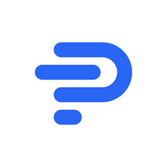 ABSTRACT LETTER PT MODERN MINIMALIST LOGO DESIGN