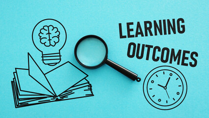 Learning outcomes is shown using the text