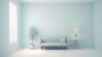 Clean Background with Light Colors, Generative AI