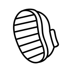 Limb for creator of cartoon retro mascot, logo and branding. Monochrome elements of a foot in boots. Vintage style 30s, 40s, 50s old animation. Clipart is isolated on a white background