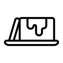 Butter line icon