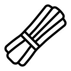 chives line icon