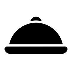 food tray glyph icon