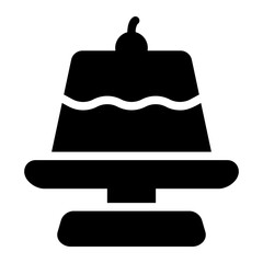 pudding glyph icon