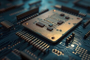 Close-up of chip texture. AI generated