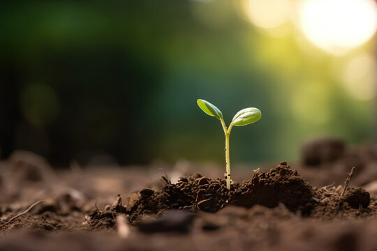 plant in the ground growth life earth nature
