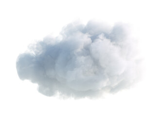 3d render of realistic white cloud isolated on transparent background - 584019331