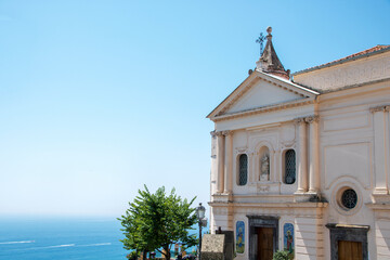 The small church of Santa Maria delle Grazie at Raito, Salerno, Italy 