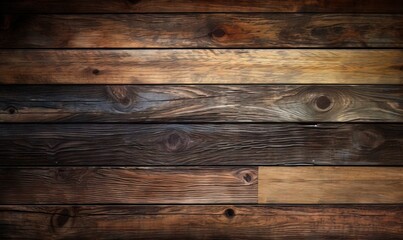  a close up of a wooden wall with wood grains.  generative ai