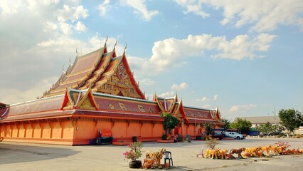 temple Thailand beautiful golden religion culture sky travel 