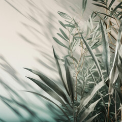 Metallic Plants Backdrop Style - Metal Plants Backgrounds Series - Metal Plants Style created with Generative AI technology