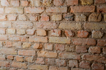 Exposed brick rough texture wall