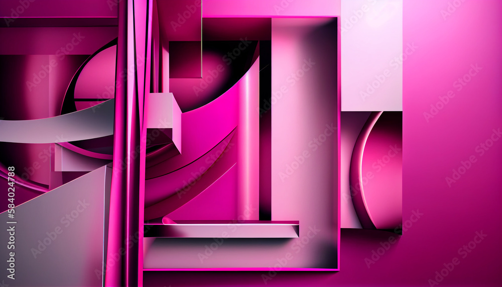 Canvas Prints modern abstract pink background . generate ai.