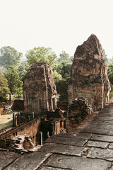 Angkor wat temple ruins, Cambodia