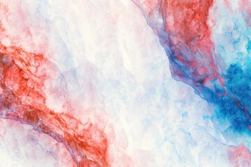 Marble Texture Red White Blue America US Flag Fourth of July Independence Day France French Color Elegant Luxury Pattern Veins Waves Flow Stone Wallpaper Background Backdrop Design Decor Decoration