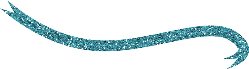 Blue Glitter Gradient Ribbon