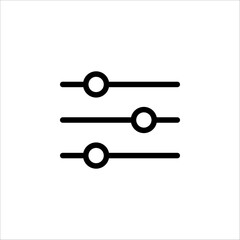 setting sign to control the phone and computer on white background