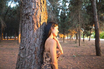 girl in the forest