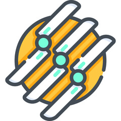 Propeller illustration vector icon | Bicolor Icons