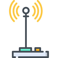 Signal illustration vector icon | Bicolor Icons