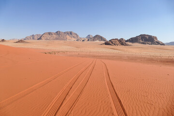 Fototapeta na wymiar Wadi Rum, Jordanien, 