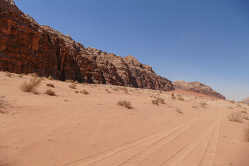 Fototapeta na wymiar Wadi Rum, Jordanien, 