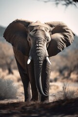 Fototapeta na wymiar Portrait of an Elephant