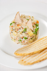 chicken and vegetable salad