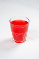 glass of red juice