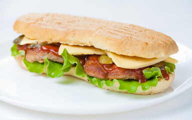 sandwich  isolated on white background