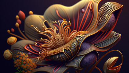 Obraz premium pink ddigitalsy blossom close-up flower macro shot