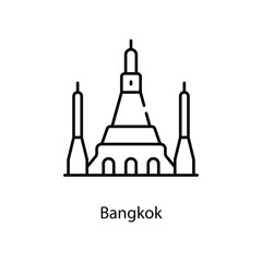 Bangkok icon. Suitable for Web Page, Mobile App, UI, UX and GUI design.