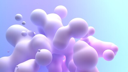 Esferas abstractas, render 3d