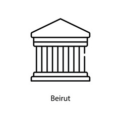 Beirut icon. Suitable for Web Page, Mobile App, UI, UX and GUI design.