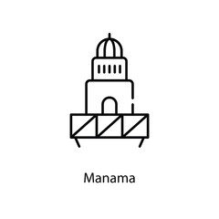 Manama icon. Suitable for Web Page, Mobile App, UI, UX and GUI design.