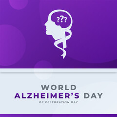 World Alzheimer's Day Celebration Vector Design Illustration for Background, Poster, Banner, Advertising, Greeting Card
