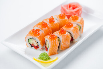 sushi with salmon