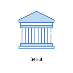 Beirut icon. Suitable for Web Page, Mobile App, UI, UX and GUI design.