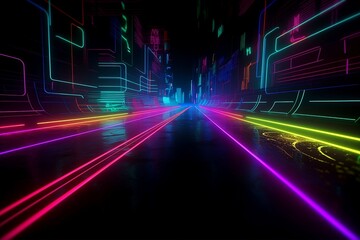 neon background voor desktop creatief