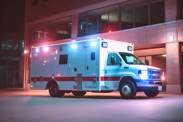 Photography for an Ambulance, created with generative AI