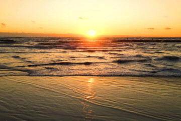Fototapeta na wymiar Beautiful sunset over the sea. Beautiful sea sunset. Best sea sunset 