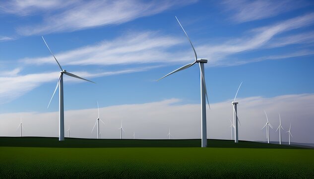 Powering the Future By Harnessing Wind Energy for a Sustainable World In Generative Ai Art