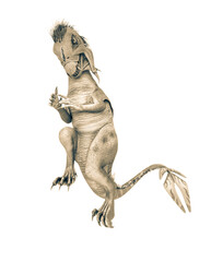 unknown dinosaur is jumping