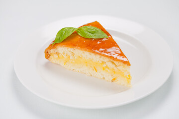 slice of cheesecake with strawberry