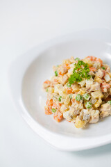 vegetable salad, olivie