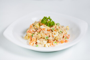 vegetable salad, olivie
