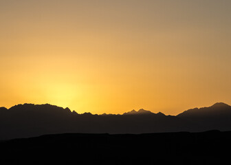 golden hour in the desert