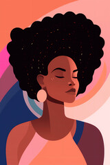 afro woman